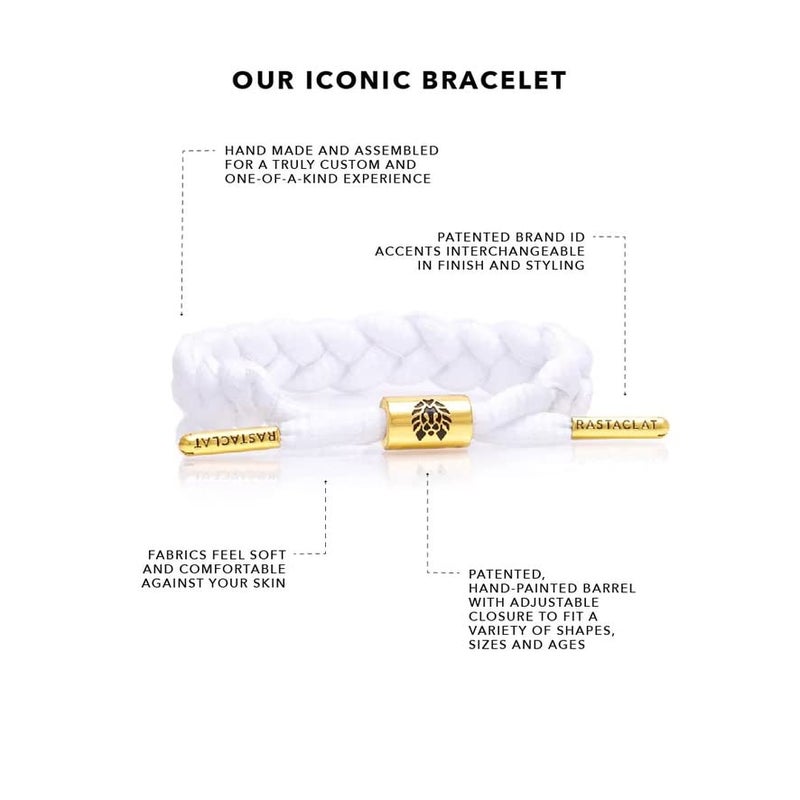 راستاكلات سوار Rastaclat الأصلي المضفر يدوياً Zion II للرجال قابل للتعديل لجميع الأعمار - Image 3